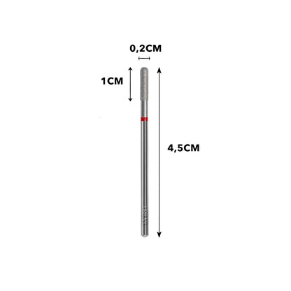 Carbide Oval Cilíndrico Grão Suave 3