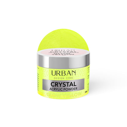 Crystal Acrilic Powder Glow Yellow 1