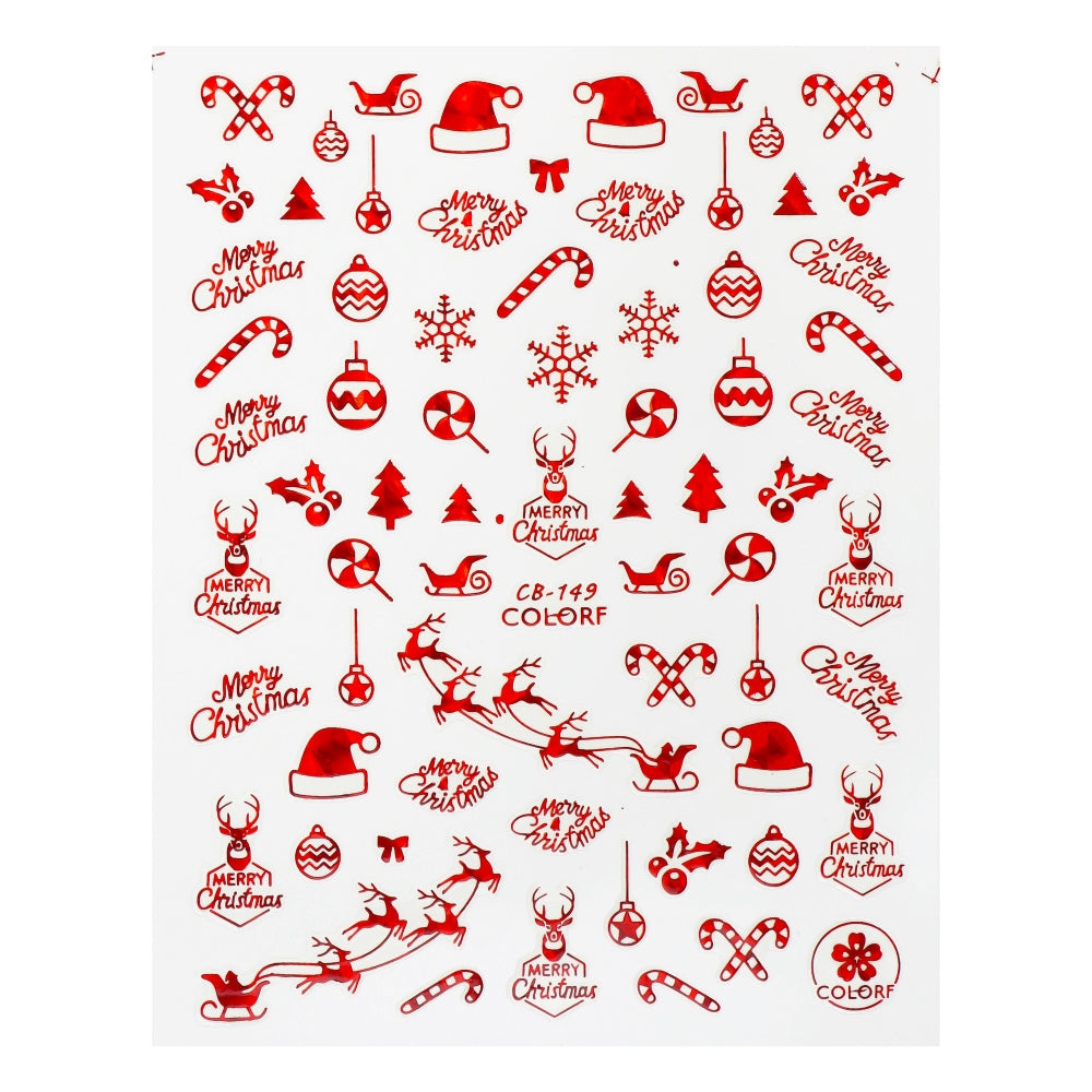 Stiker Xmas Details CB-149 Red