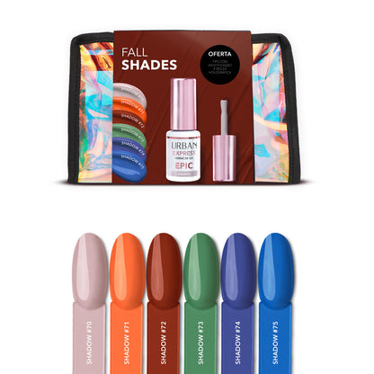 Kit Verniz Gel 6 cores Express Epic Fall Shades (