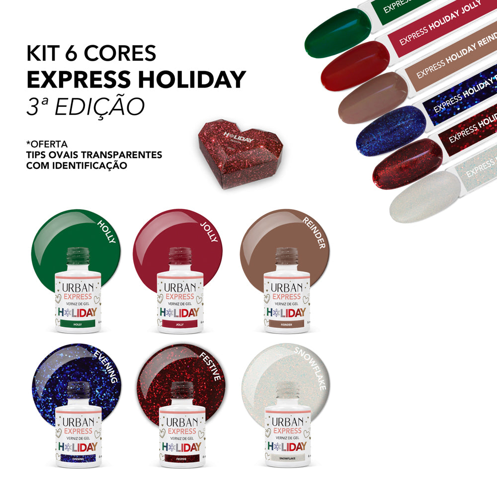 Kit Verniz Gel 6 Cores Express Holiday - 3º Edição